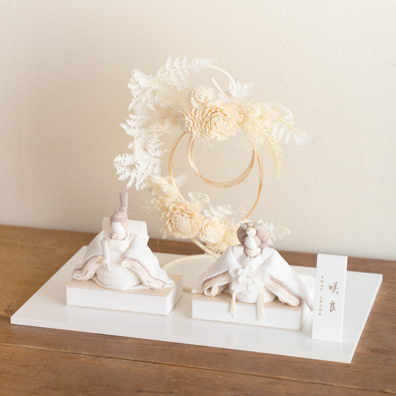 雛人形 美奏 あわいろ リース cuna select限定 雛揃 淡色