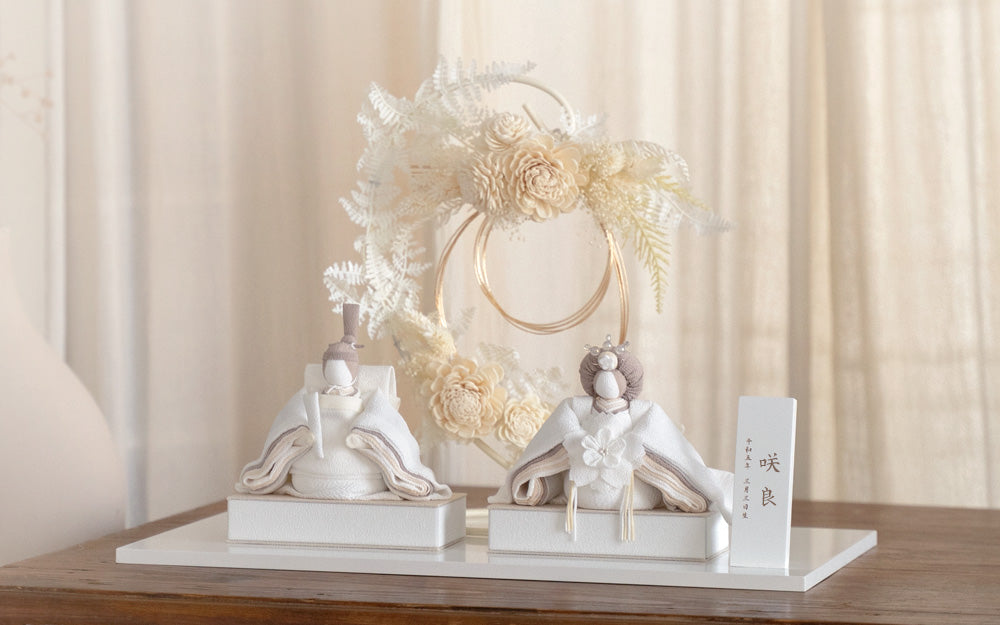 雛人形 美奏 あわいろ リース cuna select限定 雛揃 淡色