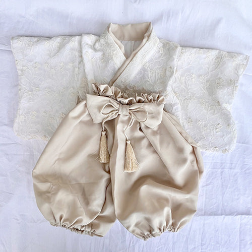 咲重(SAE)|オートクチュールレースベビー袴 和洋袴 - 紬希・茉白