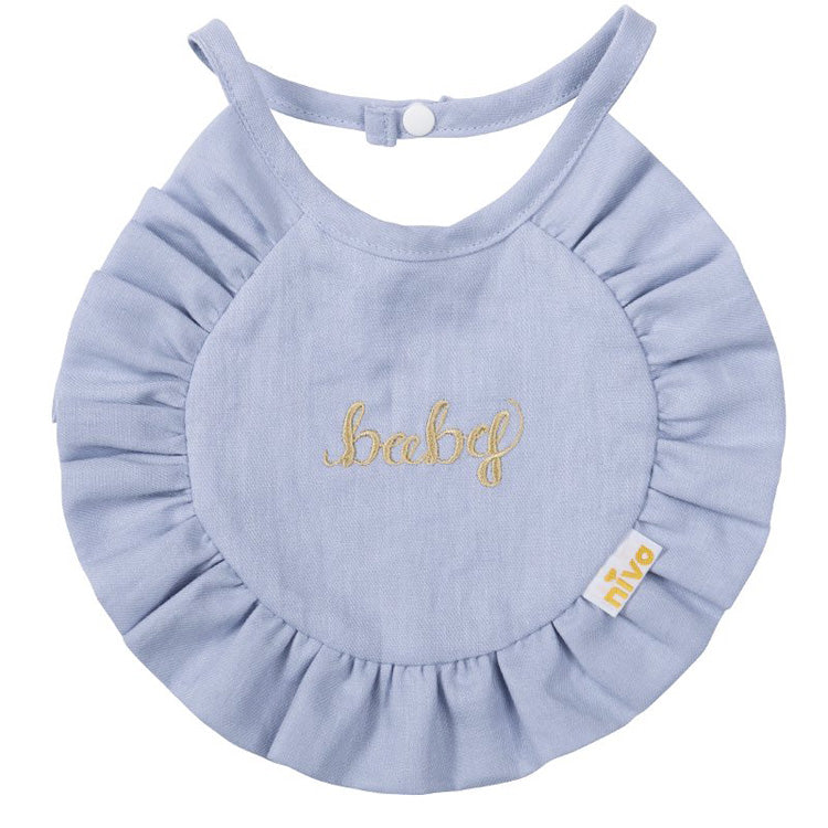 niva(ニヴァ)|コットンリネンbaby刺繍スタイ