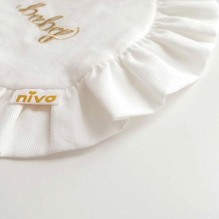 niva(ニヴァ)|コットンリネンbaby刺繍スタイ