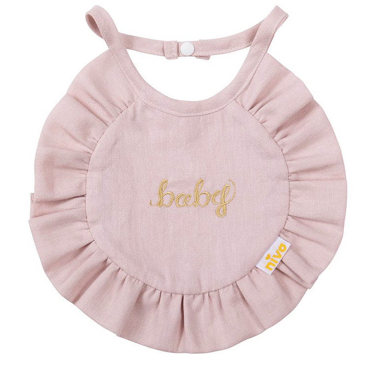 niva(ニヴァ)|コットンリネンbaby刺繍スタイ