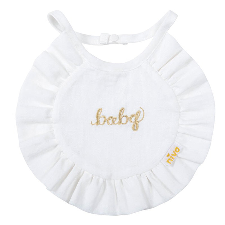 niva(ニヴァ)|コットンリネンbaby刺繍スタイ