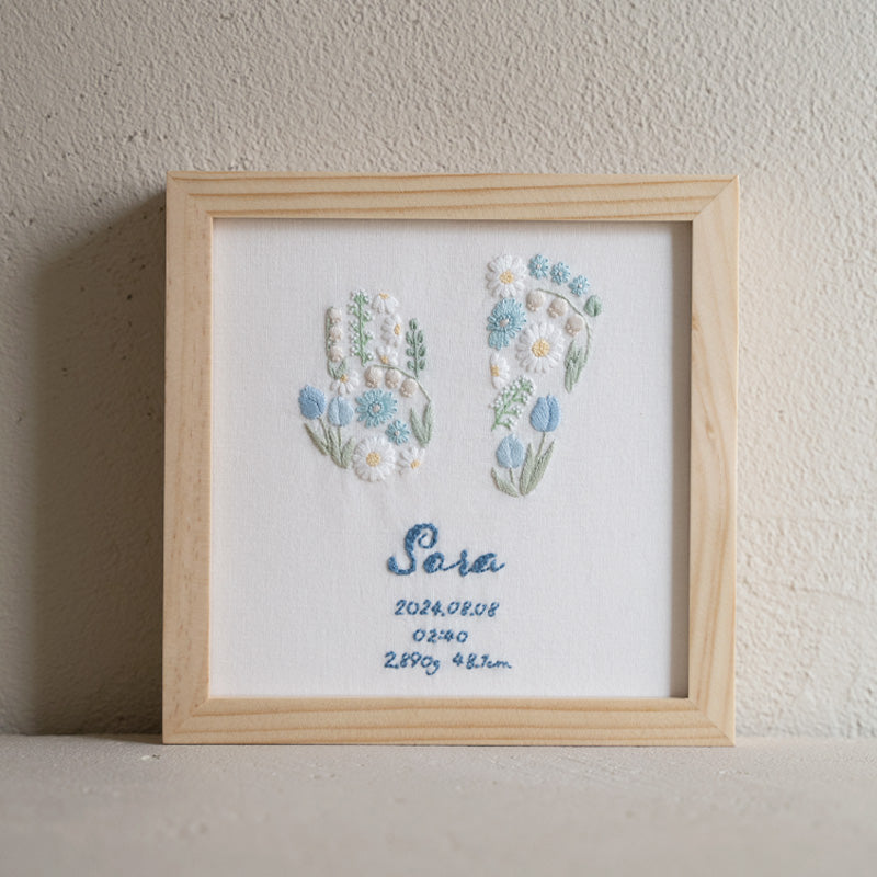 CURIA(キュリア)|フラワー手形刺繍バースボード