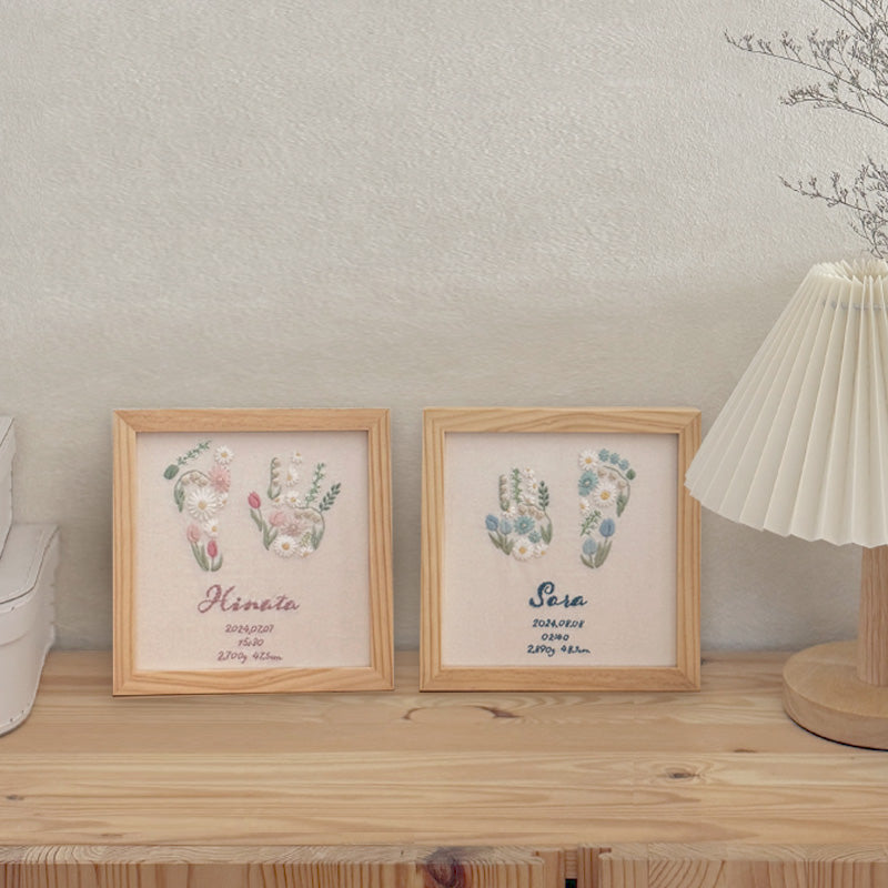 CURIA(キュリア)|フラワー手形刺繍バースボード