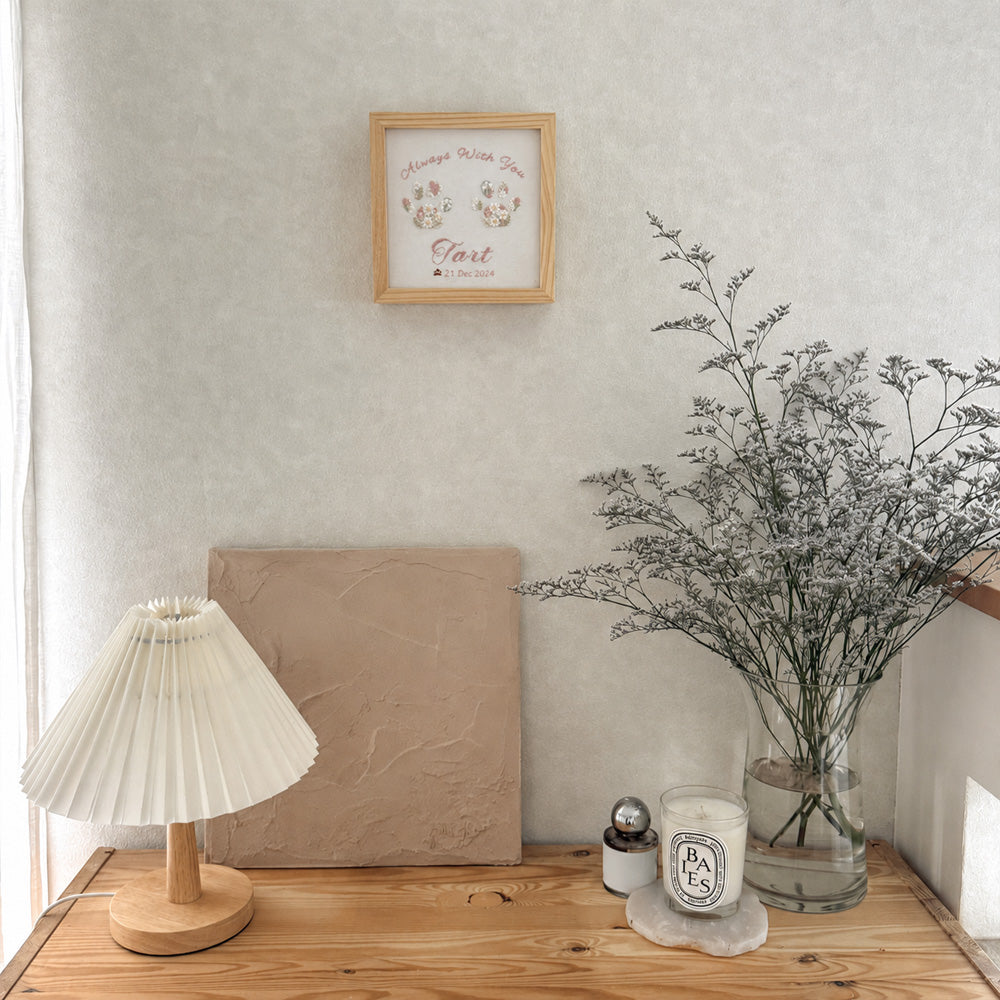 フラワー肉球刺繍ボード|CURIA