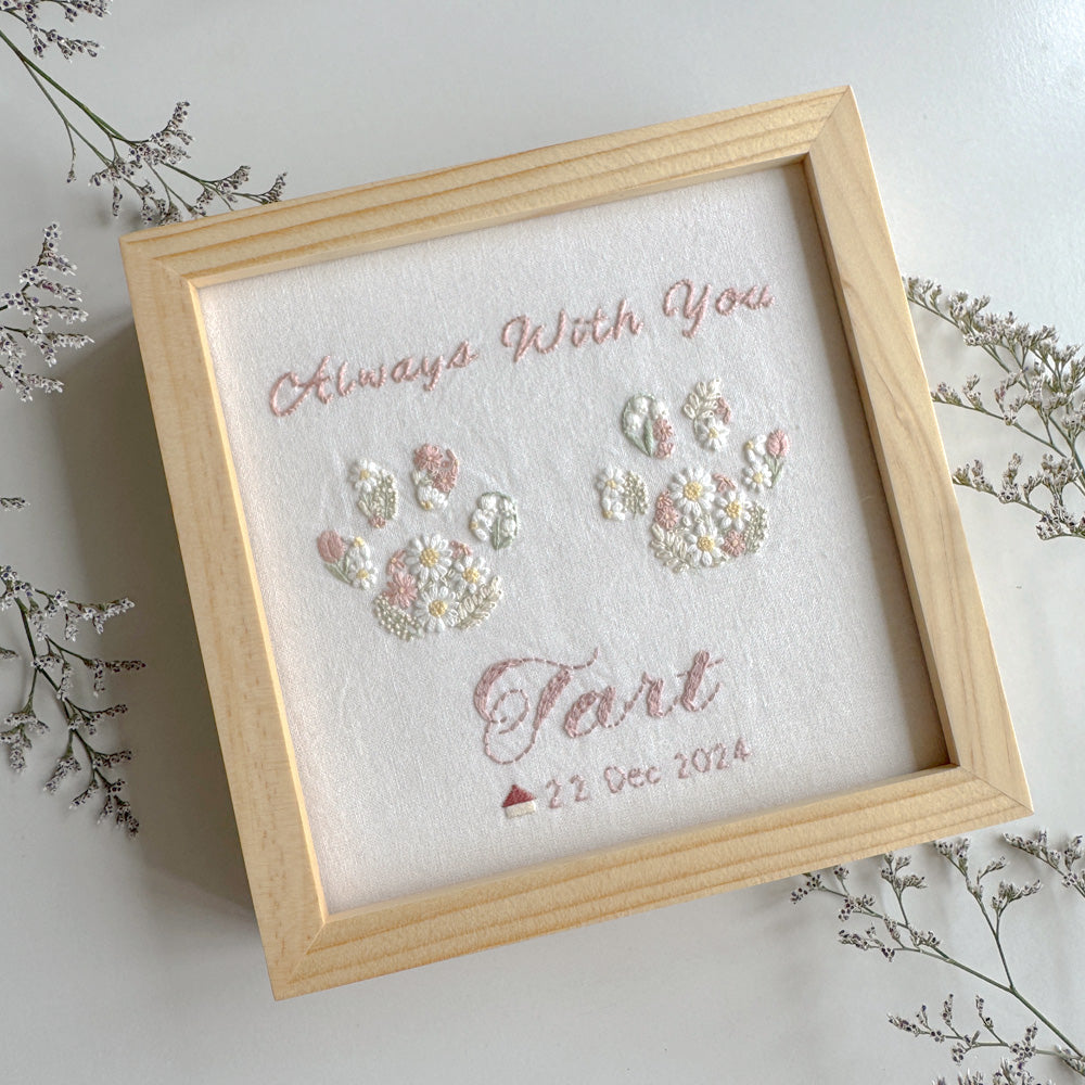 フラワー肉球刺繍ボード|CURIA