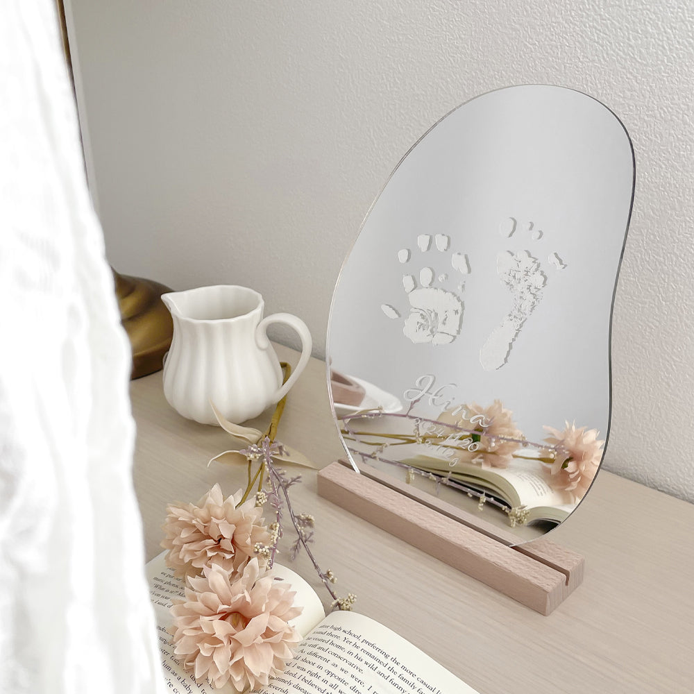 CURIA(キュリア)|手形プリント ウェーブミラー&プレート