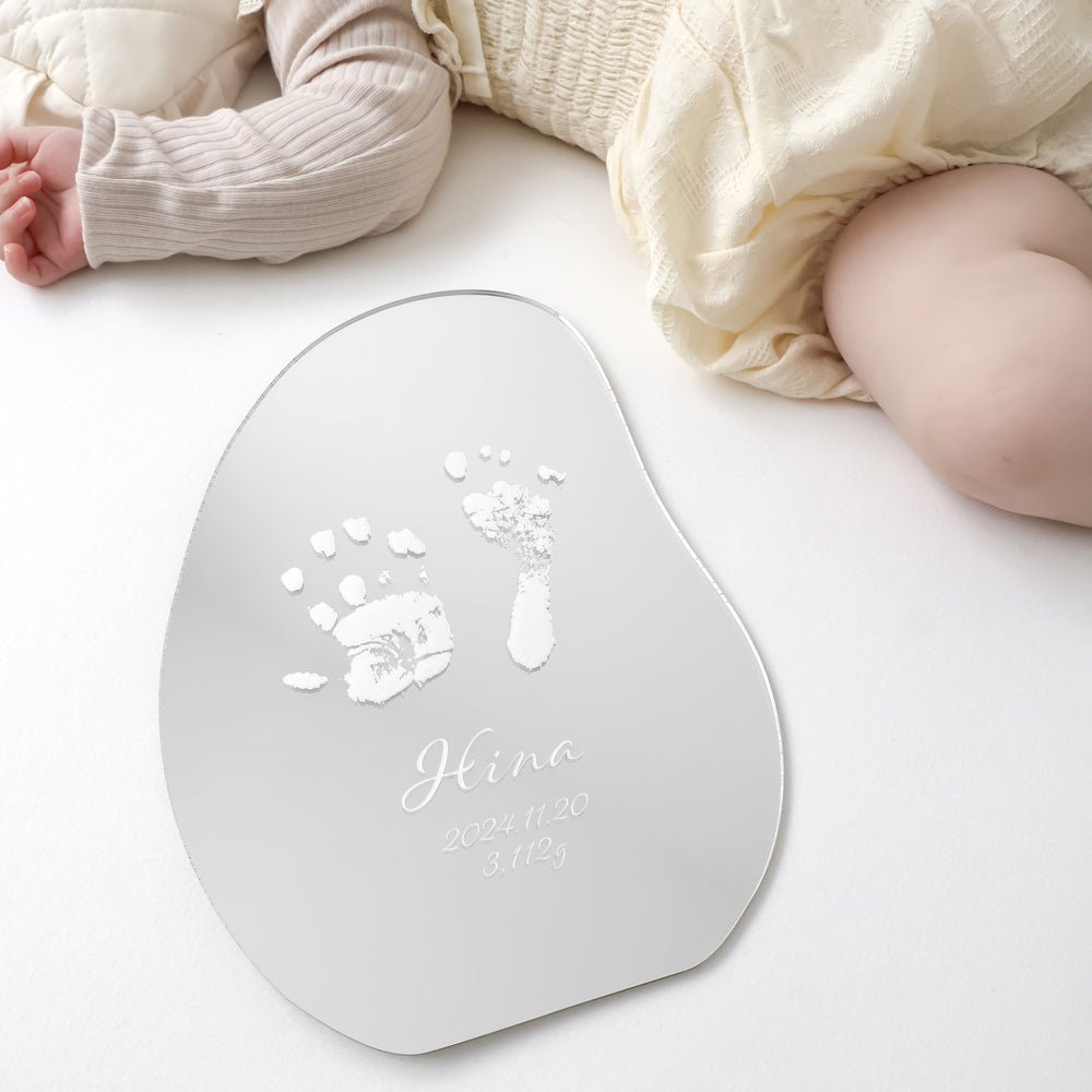 CURIA(キュリア)|手形プリント ウェーブミラー&プレート