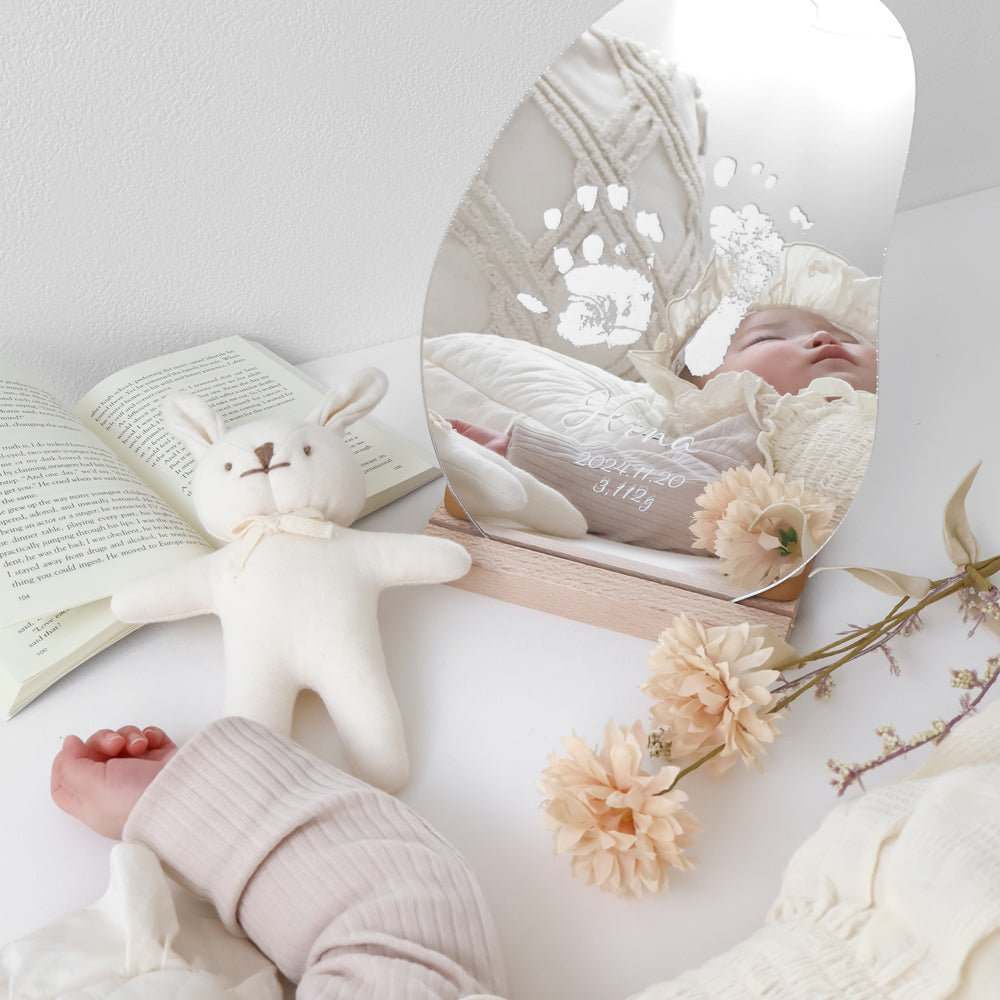 CURIA(キュリア)|手形プリント ウェーブミラー&プレート