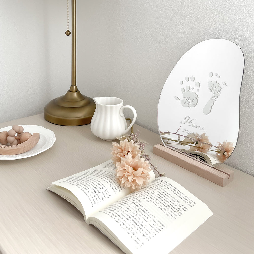 CURIA(キュリア)|手形プリント ウェーブミラー&プレート