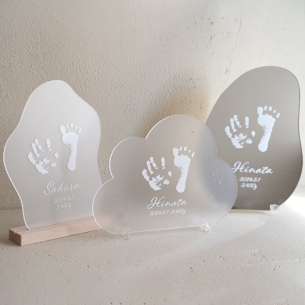 CURIA(キュリア)|手形プリント ウェーブミラー&プレート