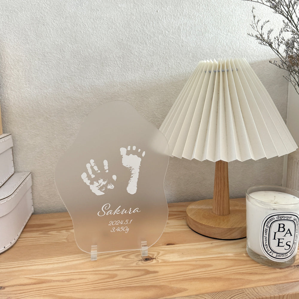 CURIA(キュリア)|手形プリント ウェーブミラー&プレート