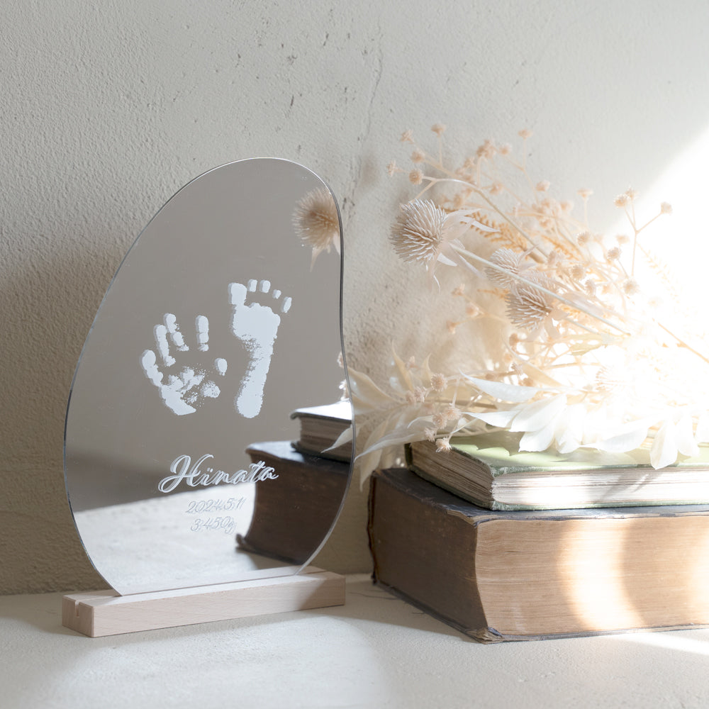CURIA(キュリア)|手形プリント ウェーブミラー&プレート