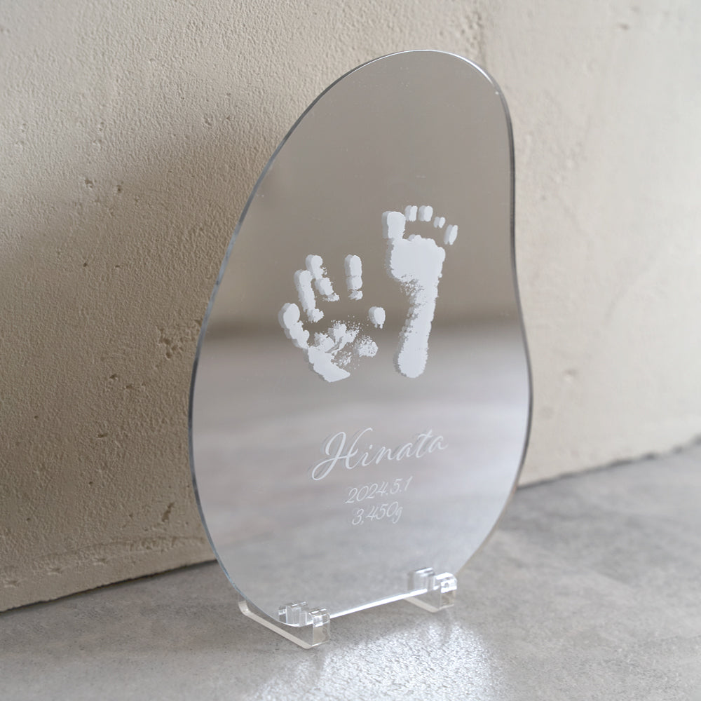 CURIA(キュリア)|手形プリント ウェーブミラー&プレート