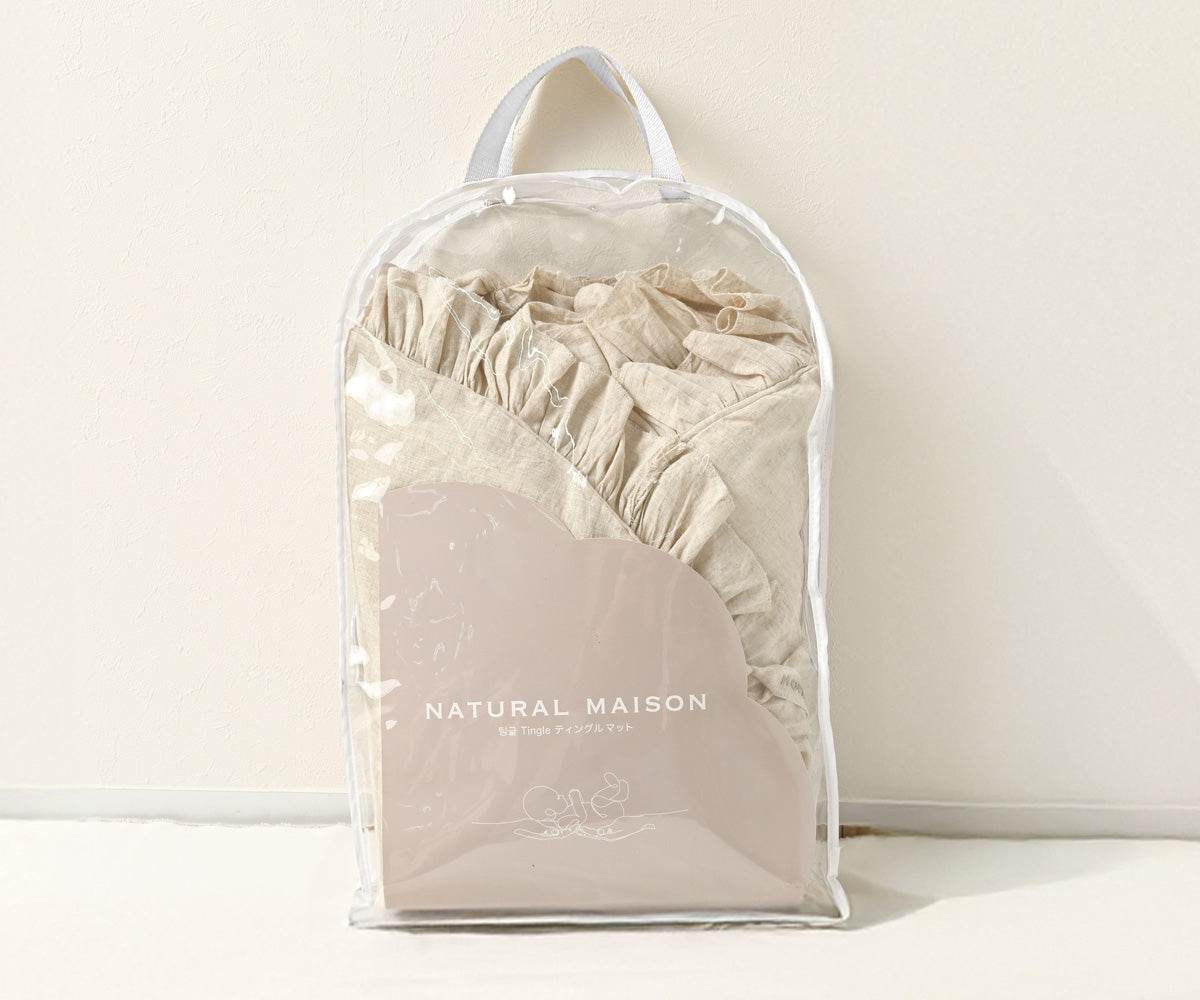 NATURAL MAISON(ナチュラルメゾン)|ティングルマット リネン混素材のラッフルプレイマット
