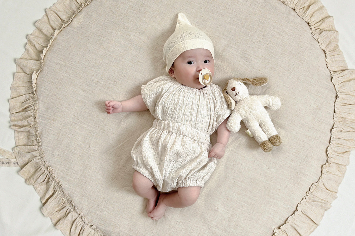 NATURAL MAISON(ナチュラルメゾン)|ティングルマット リネン混素材のラッフルプレイマット