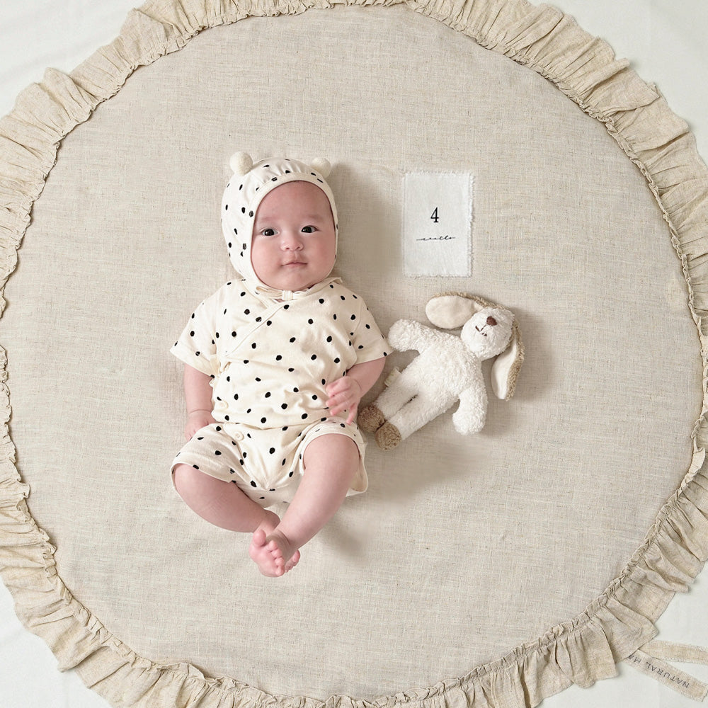 NATURAL MAISON|Tingle Mat(亞麻混紡的荷葉邊遊戲地墊)for Taiwan