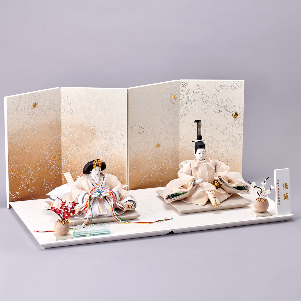 雛人形 白音 雛重(ひなえ) 京人形 み彌け×cuna selectオリジナル 京雛