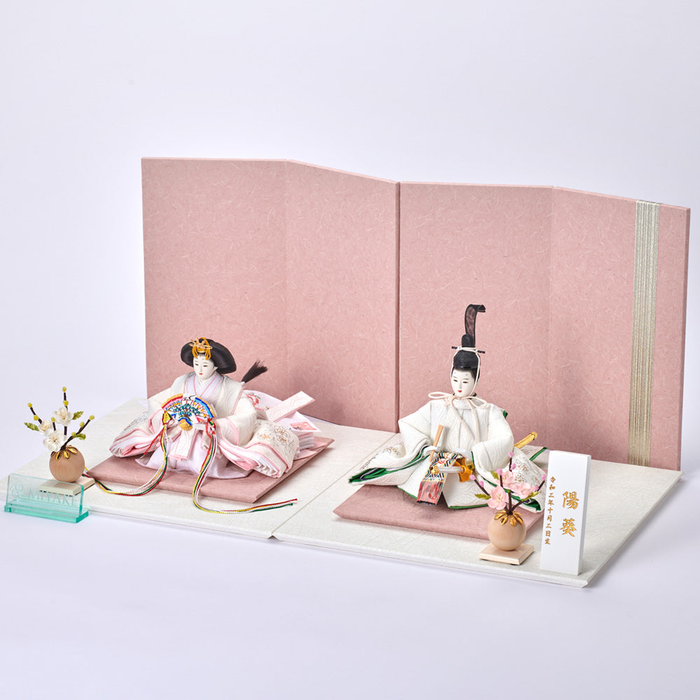 雛人形 白音 雛凛(ひなり) 京人形 み彌け×cuna selectオリジナル 京雛