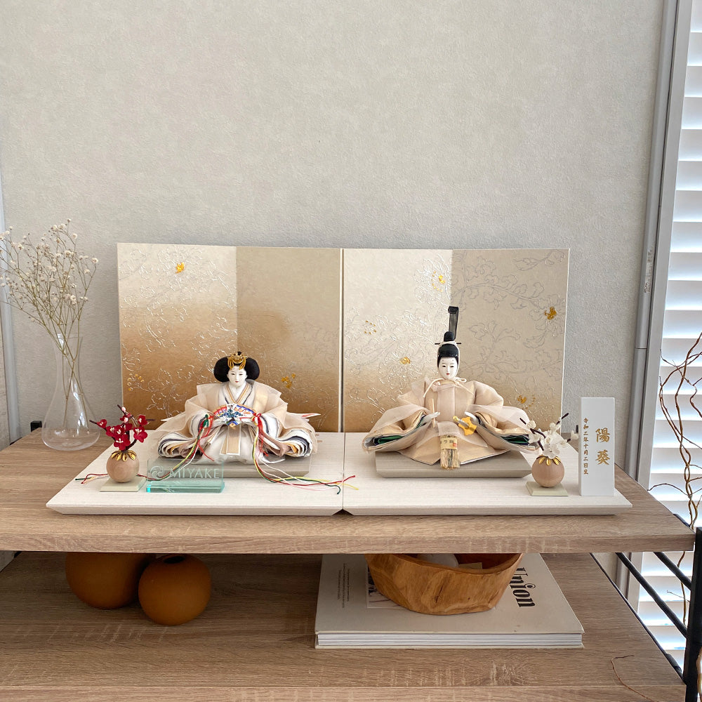 雛人形 白音 雛重(ひなえ) 京人形 み彌け×cuna selectオリジナル 京雛