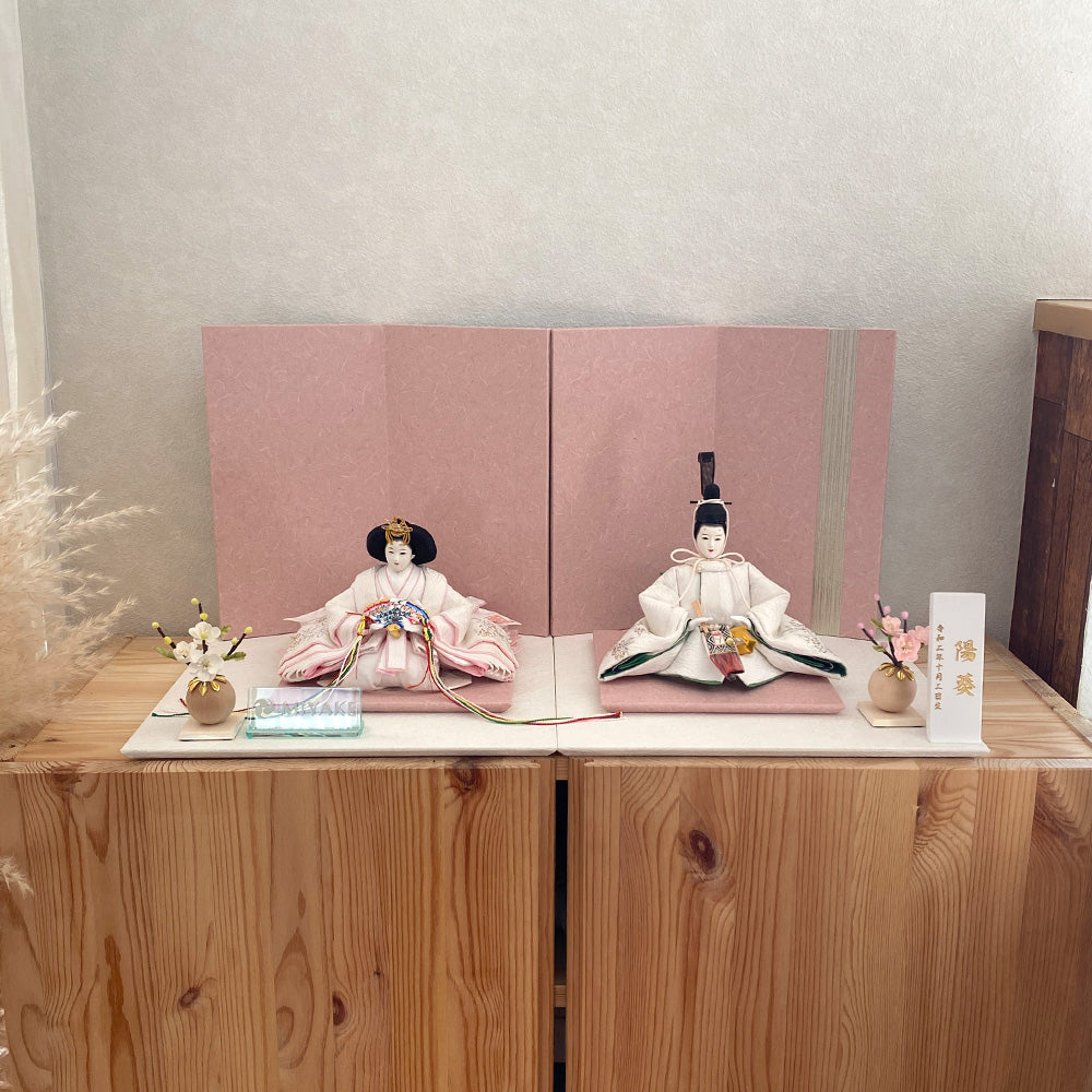 雛人形 白音 雛凛(ひなり) 京人形 み彌け×cuna selectオリジナル 京雛