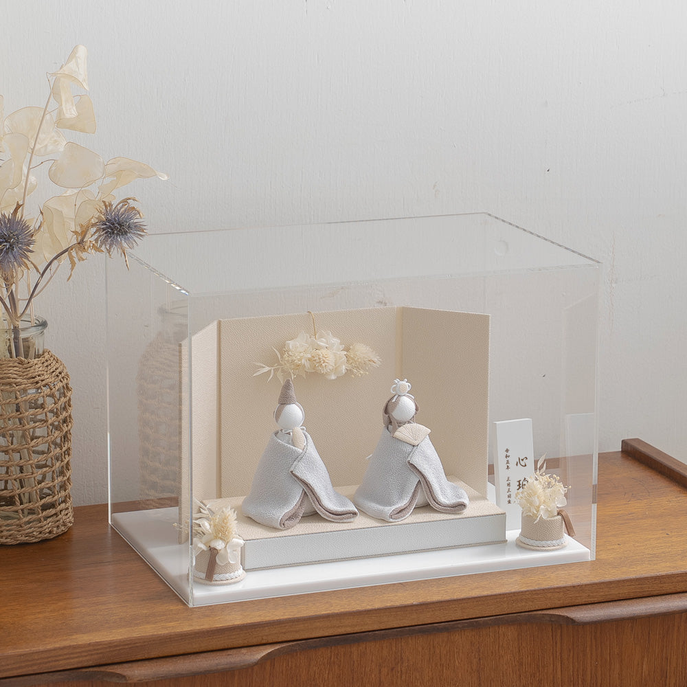 雛人形 美奏 あわいろ こはく -心珀- cuna select限定 雛揃 淡色｜出産