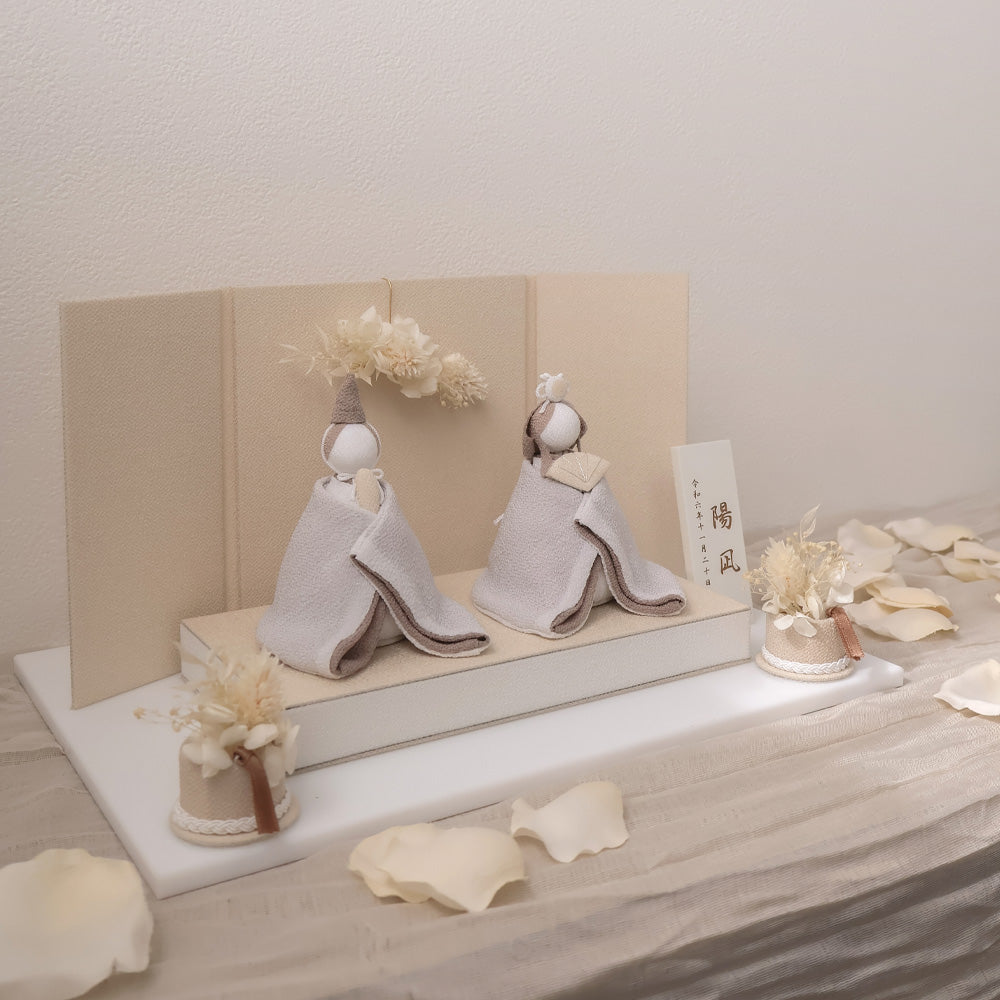 雛人形 美奏 あわいろ こはく -心珀- cuna select限定 雛揃 淡色