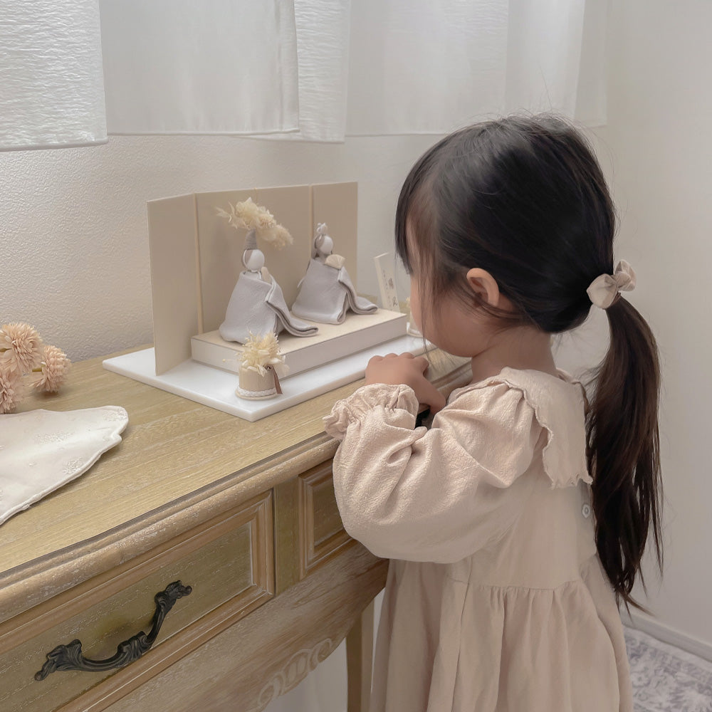雛人形 美奏 あわいろ こはく -心珀- cuna select限定 雛揃 淡色｜出産