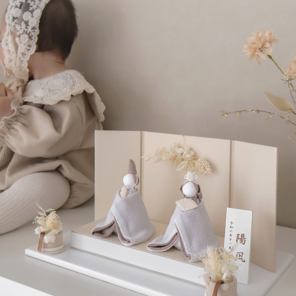 雛人形 美奏 あわいろ こはく -心珀- cuna select限定 雛揃 淡色