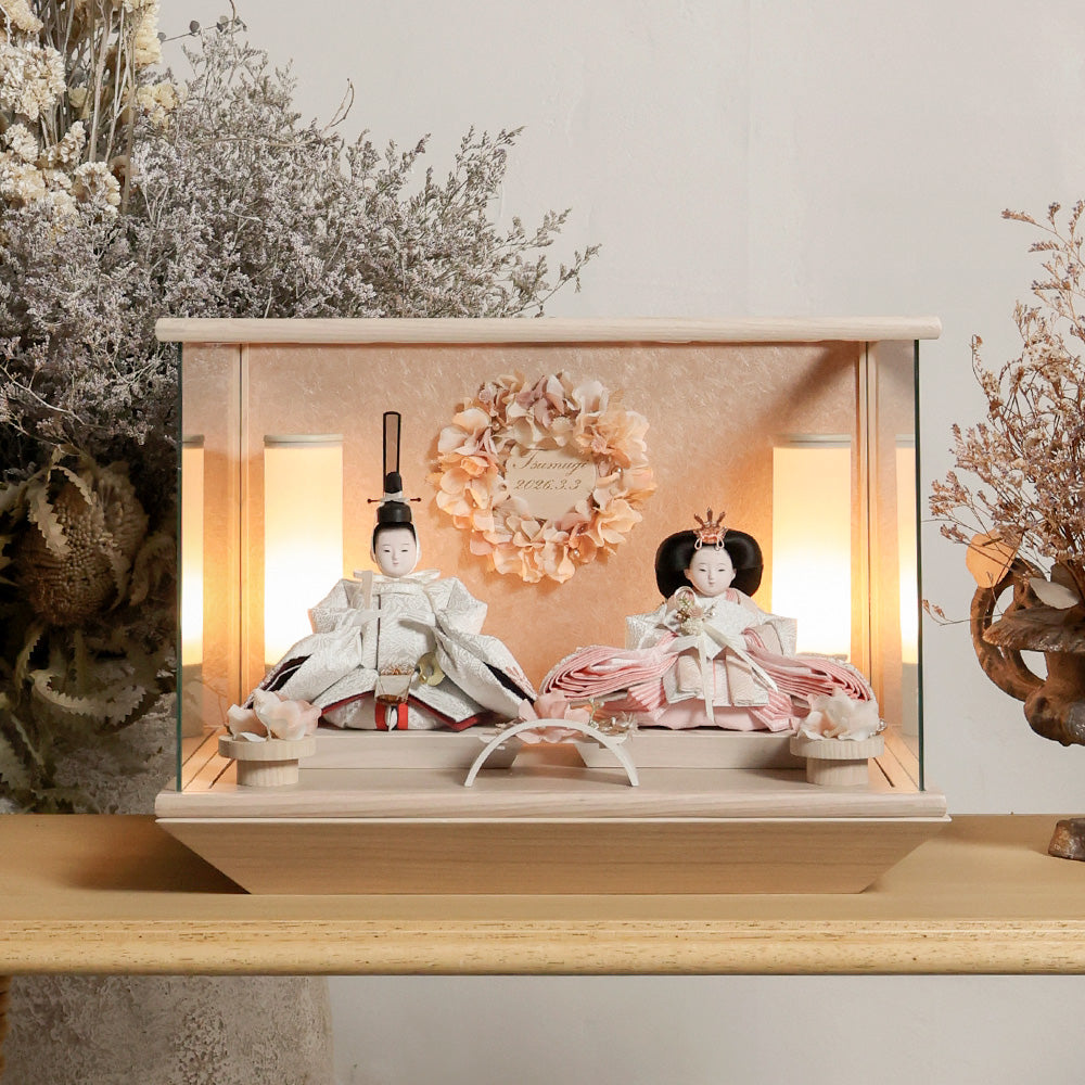 雛人形 kokokara（ここから） 桃音-mone-（もね） 花飾りひな人形（メーカー直送）