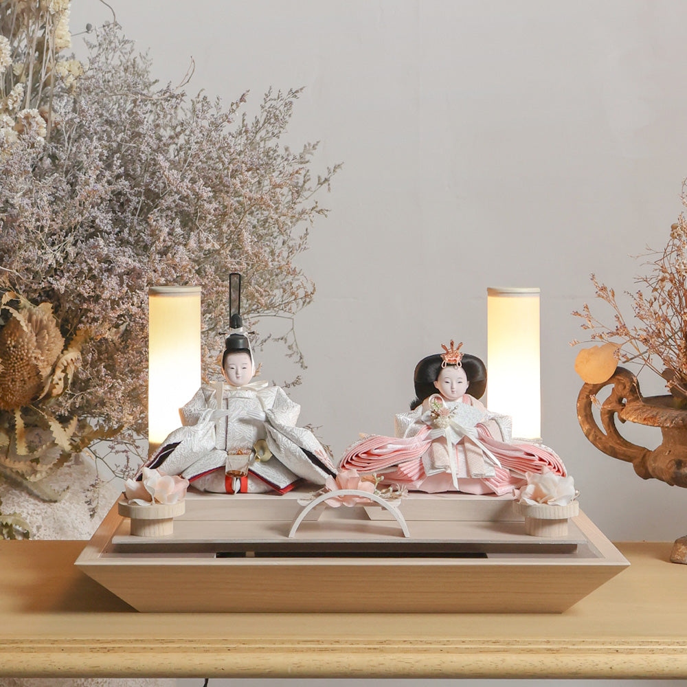 雛人形 kokokara（ここから） 桃音-mone-（もね） 花飾りひな人形（メーカー直送）