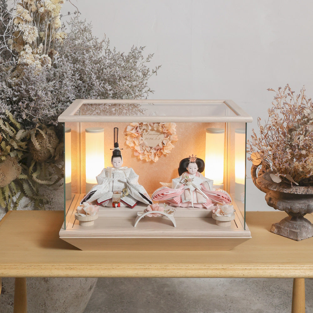 雛人形 kokokara（ここから） 桃音-mone-（もね） 花飾りひな人形（メーカー直送）