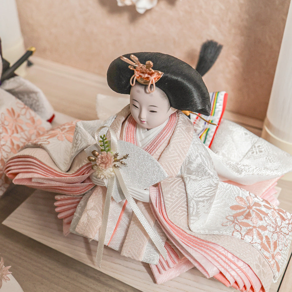 雛人形 kokokara（ここから） 桃音-mone-（もね） 花飾りひな人形（メーカー直送）