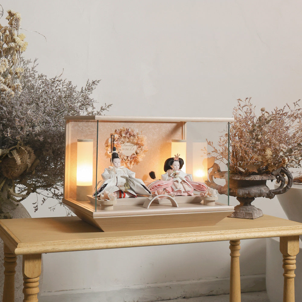 雛人形 kokokara（ここから） 桃音-mone-（もね） 花飾りひな人形