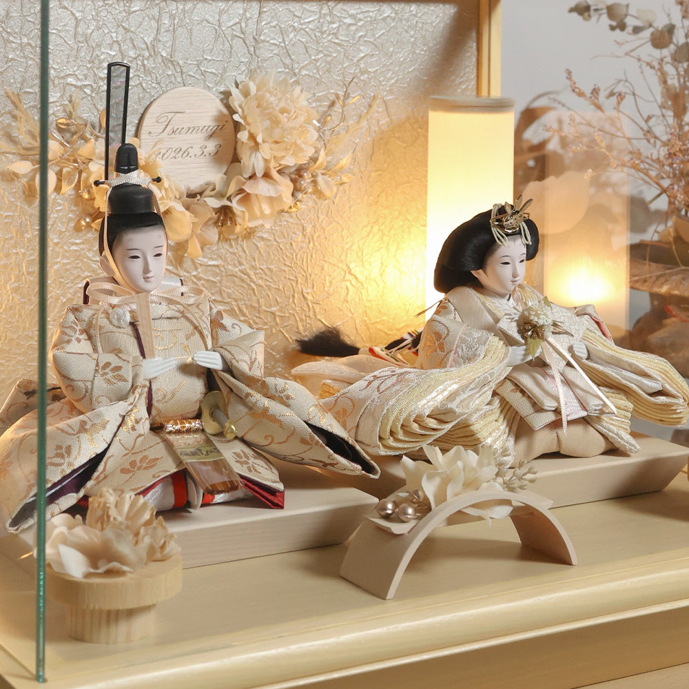 雛人形 kokokara（ここから）凛音-rinon-（りのん） 花飾りひな人形（メーカー直送）