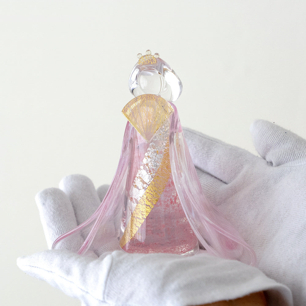 雛人形 桃霞（ももがすみ） Glass studio MIGAKI ヴェネチアングラスの雛人形 当店限定