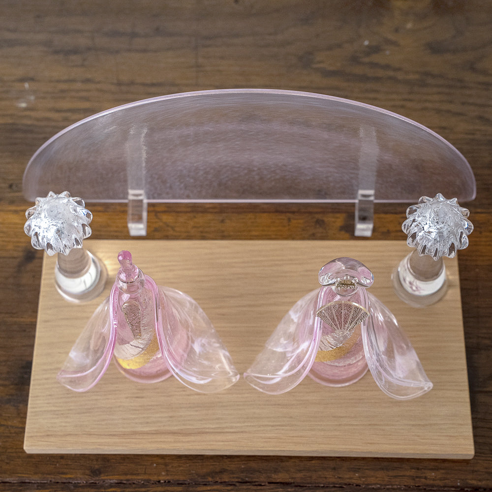 雛人形 桃霞（ももがすみ） Glass studio MIGAKI ヴェネチアングラスの雛人形 当店限定