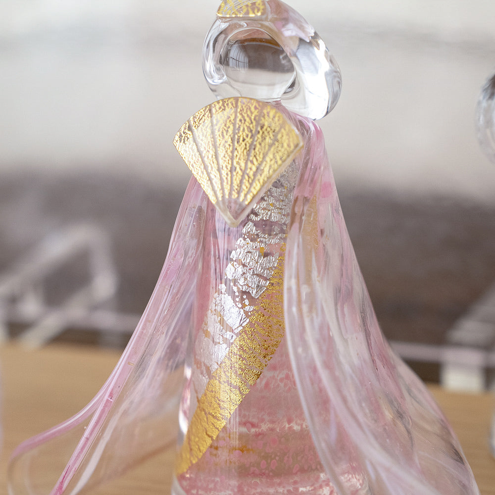 雛人形 桃霞（ももがすみ） Glass studio MIGAKI ヴェネチアングラスの雛人形 当店限定