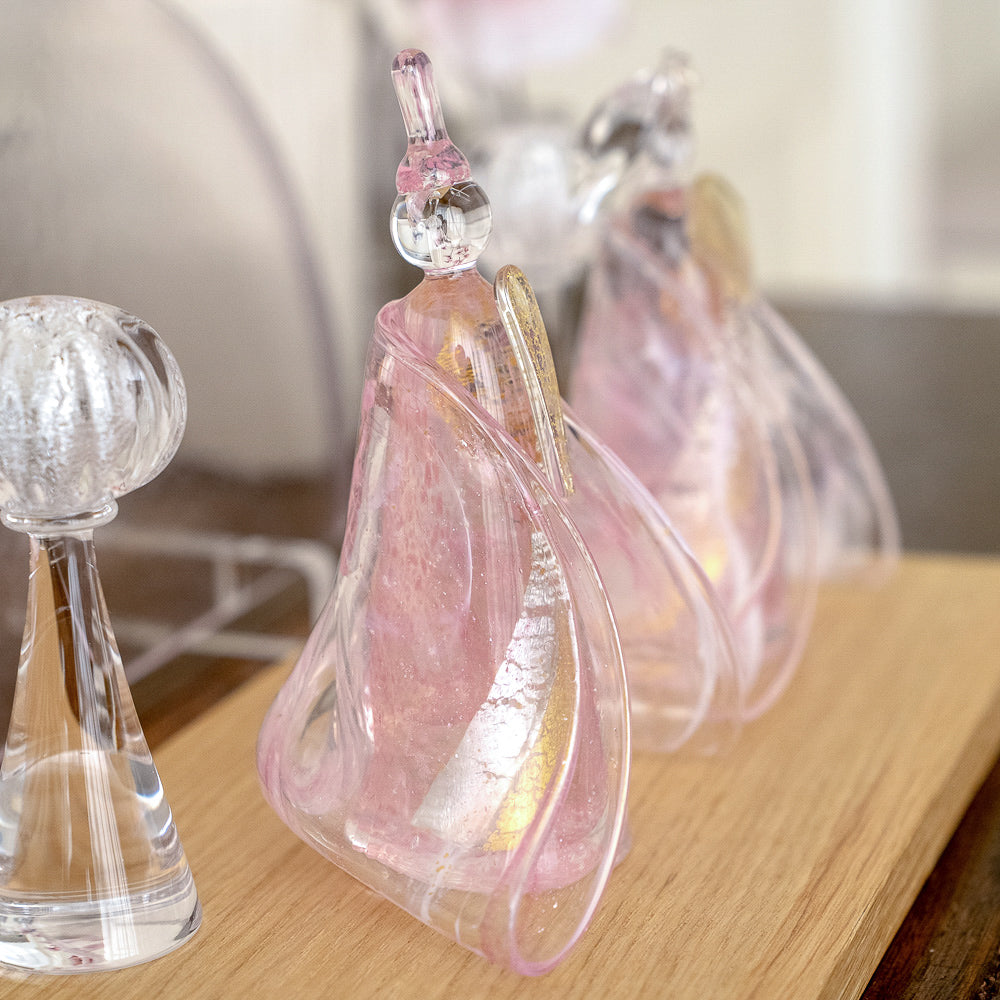 雛人形 桃霞（ももがすみ） Glass studio MIGAKI ヴェネチアングラスの雛人形 当店限定
