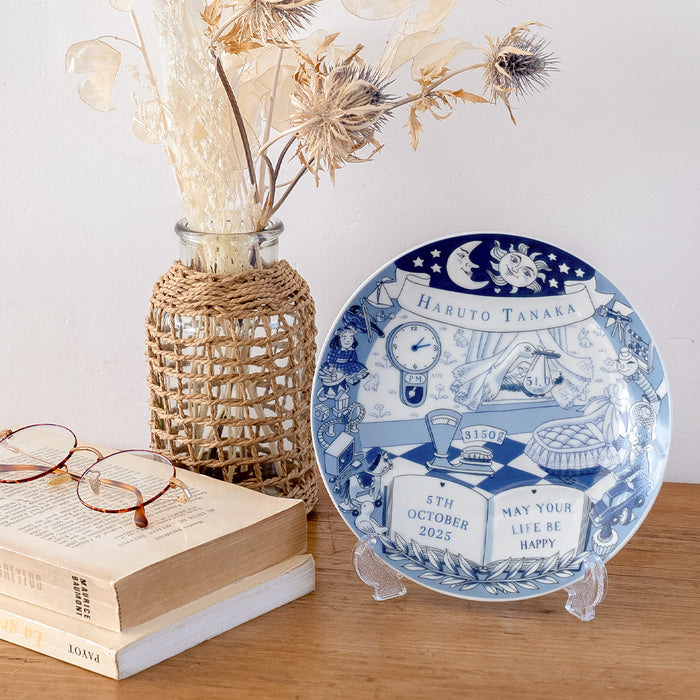 LCM メモリアル名入れギフト（バースデイプレート）