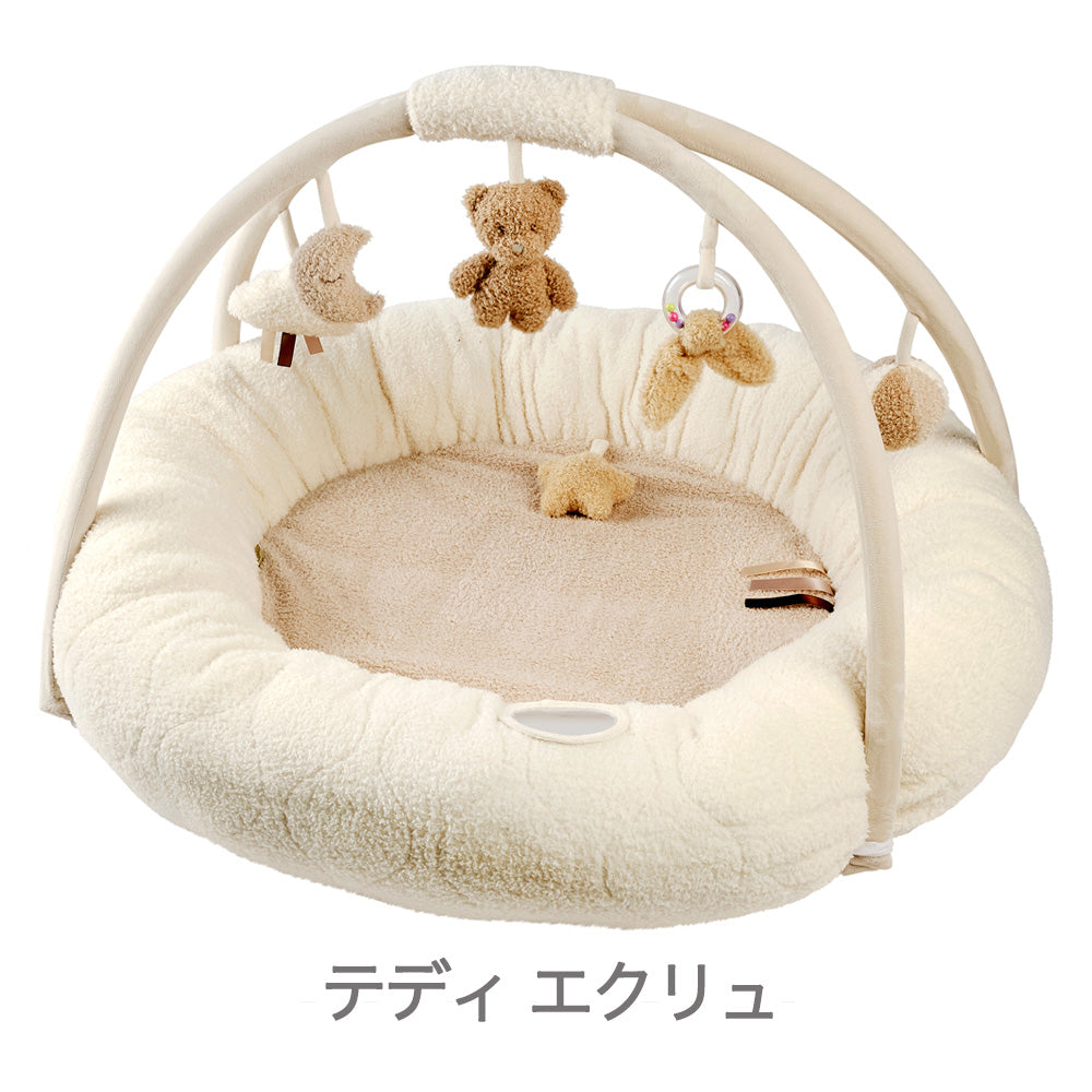 Nattou ナチュー　ベビー　プレイマット　ルナ＆アクセル 丸型 nattou（ナチュー）｜赤ちゃんのプレイマット＆プレイジム｜出産祝い