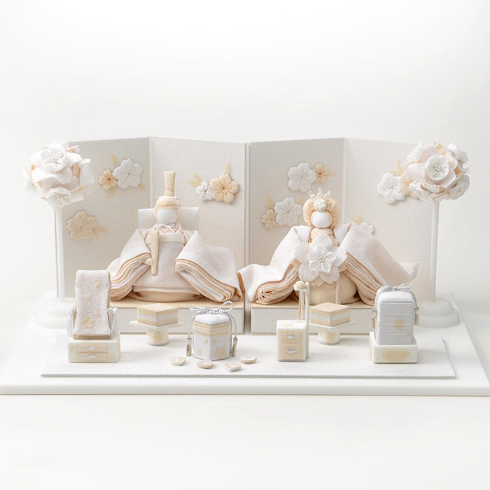 雛人形 HAKI(ハキ) 麗華(れいか) 雛揃 白粋