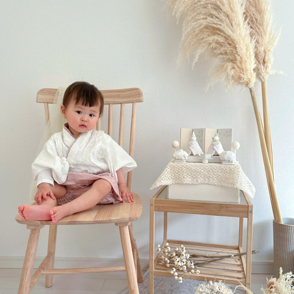 雛人形 HAKI（ハキ） 桜舞うお雛様 白粋