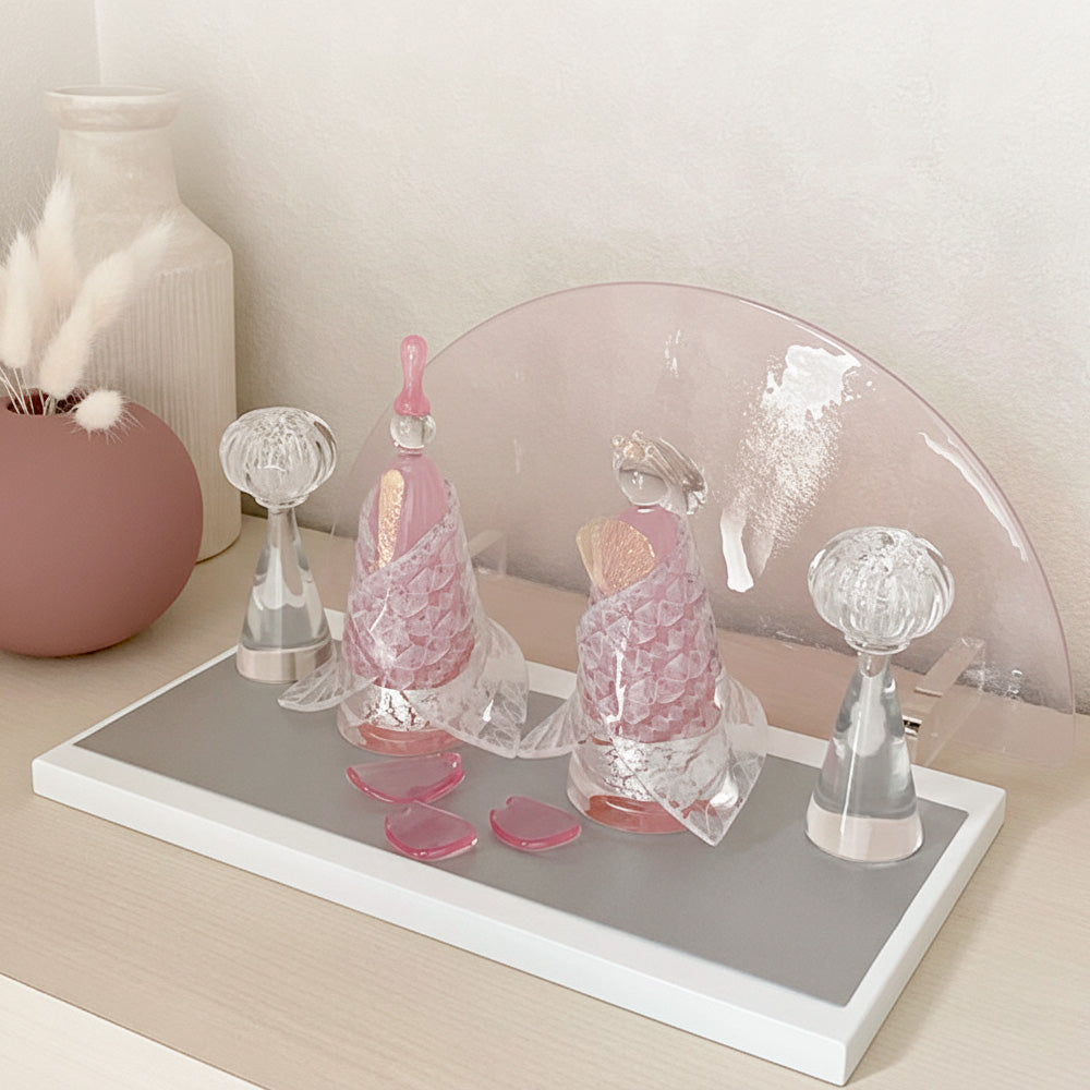 ベネチアングラス　ミニチュア　お囃子　オリエンタル　雛の時期にも ベネチアングラス ミニチュア お囃子 オリエンタル 雛の時期にも