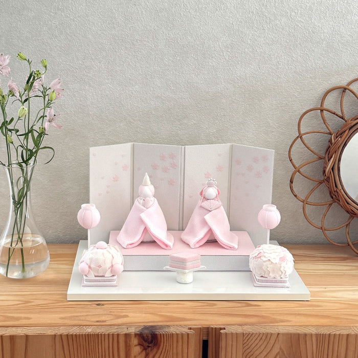 雛人形 HAKI(ハキ) 桜舞うお雛様 心春(こはる) 白粋 cuna select限定