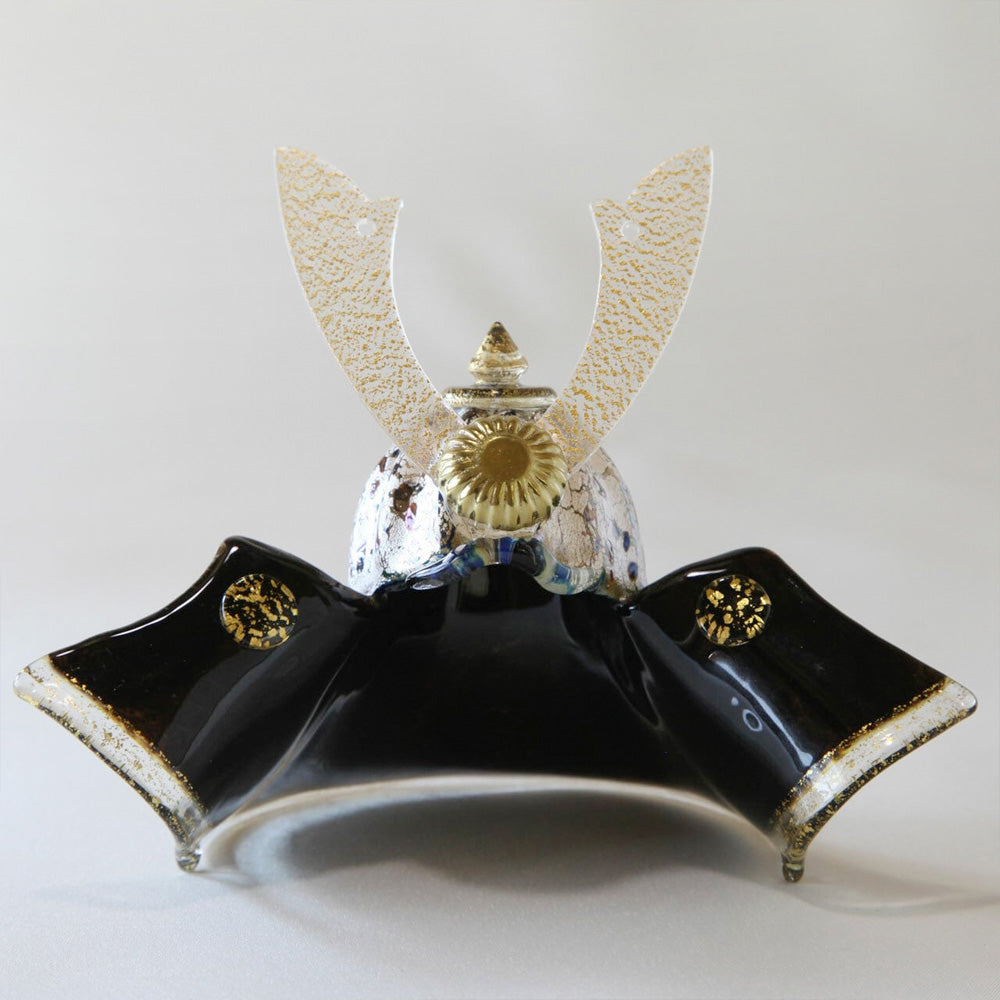 五月人形・兜飾り Glass studio MIGAKI ヴェネチアングラスの節句兜