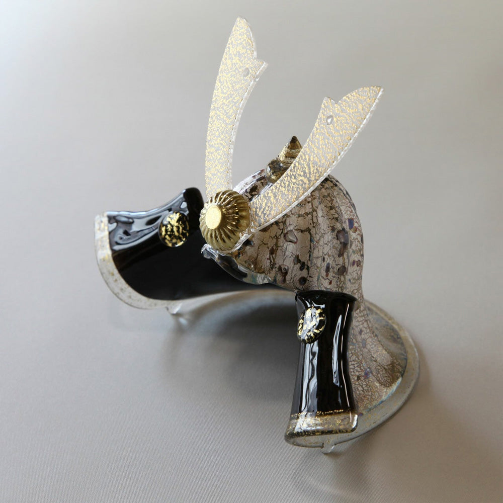 五月人形・兜飾り Glass studio MIGAKI ヴェネチアングラスの節句兜