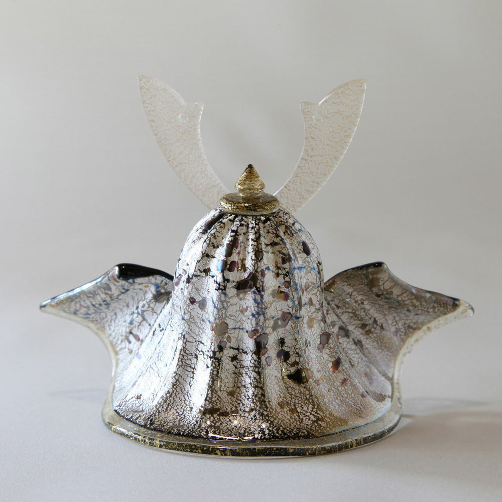 五月人形・兜飾り Glass studio MIGAKI ヴェネチアングラスの節句兜