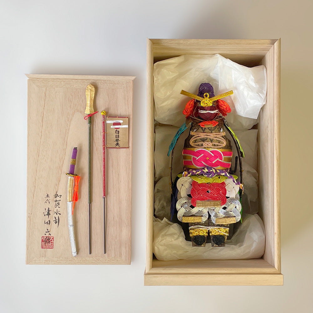 五月人形・兜飾り 加賀水引 津田 水引甲冑 桐箱付き